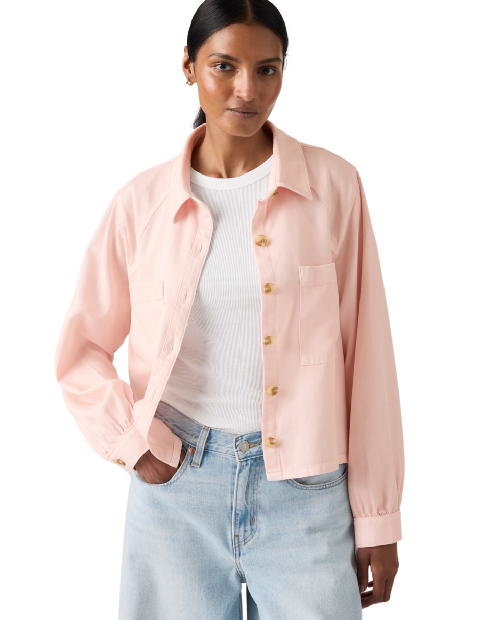 Blusa camisera Levi's manga larga para mujer