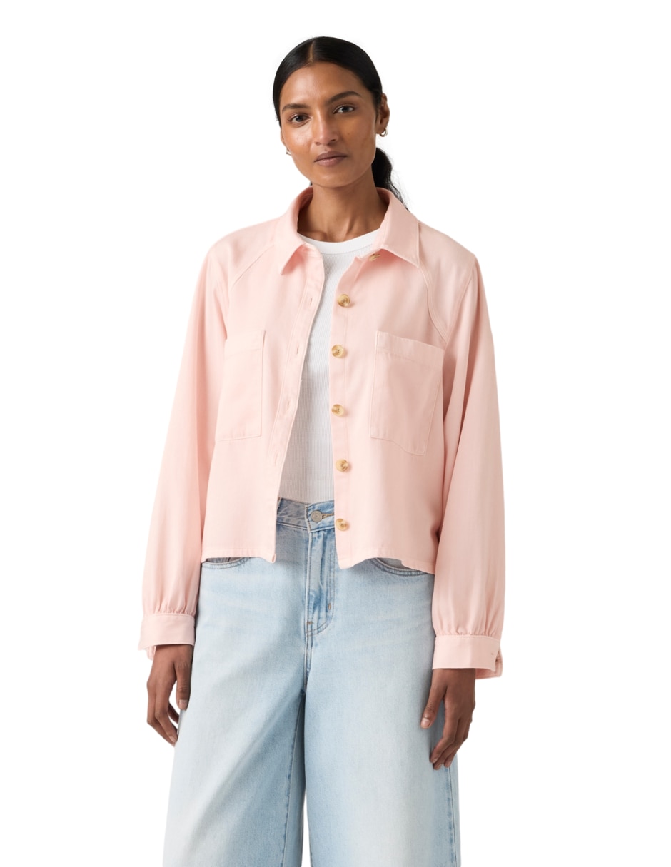 Blusa camisera Levi's manga larga para mujer