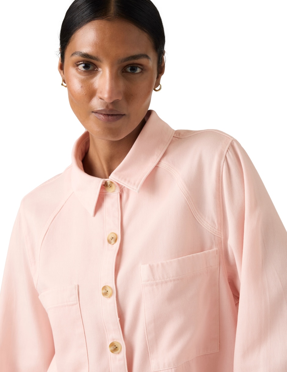 Blusa camisera Levi's manga larga para mujer