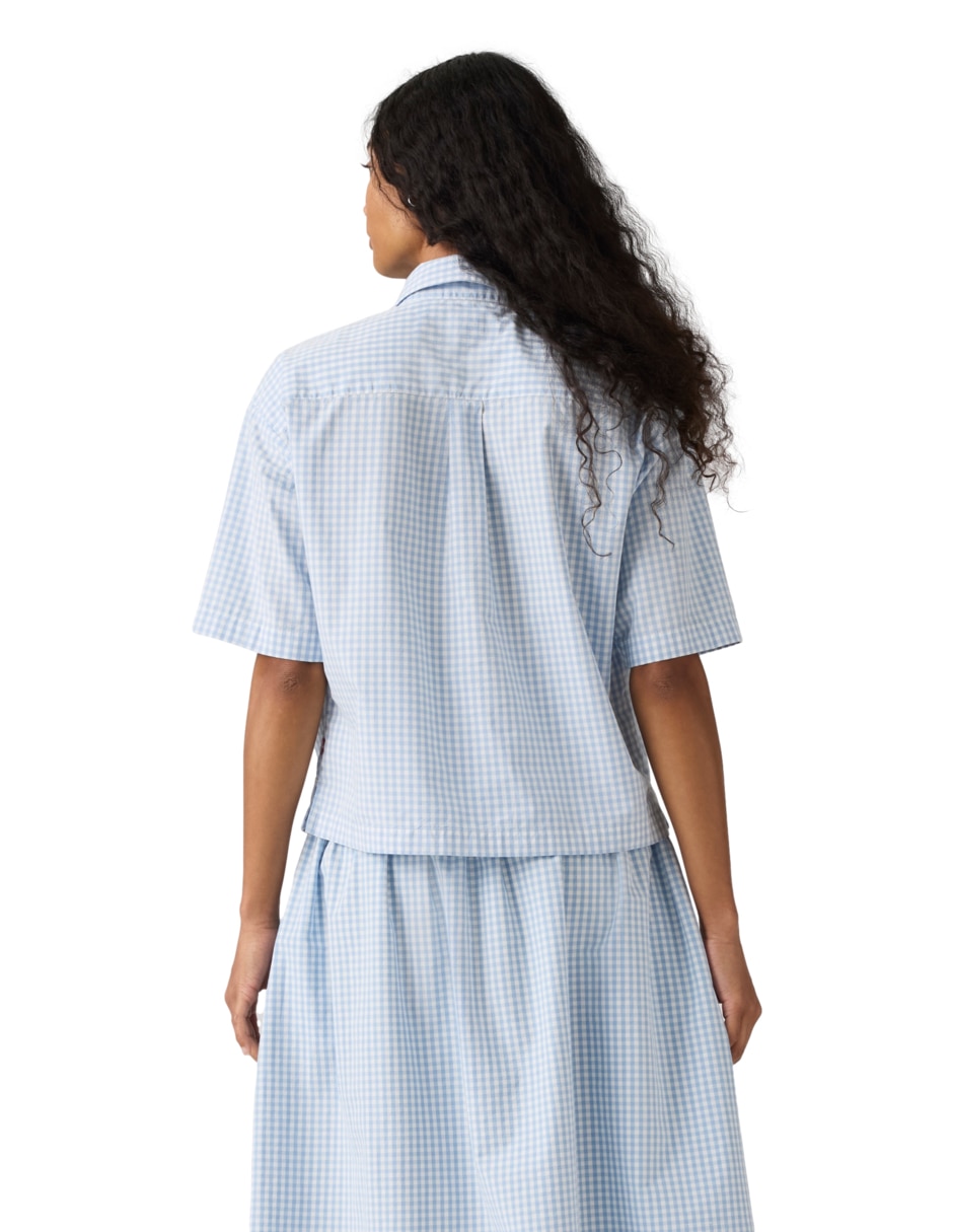 Blusa manga corta para mujer 7