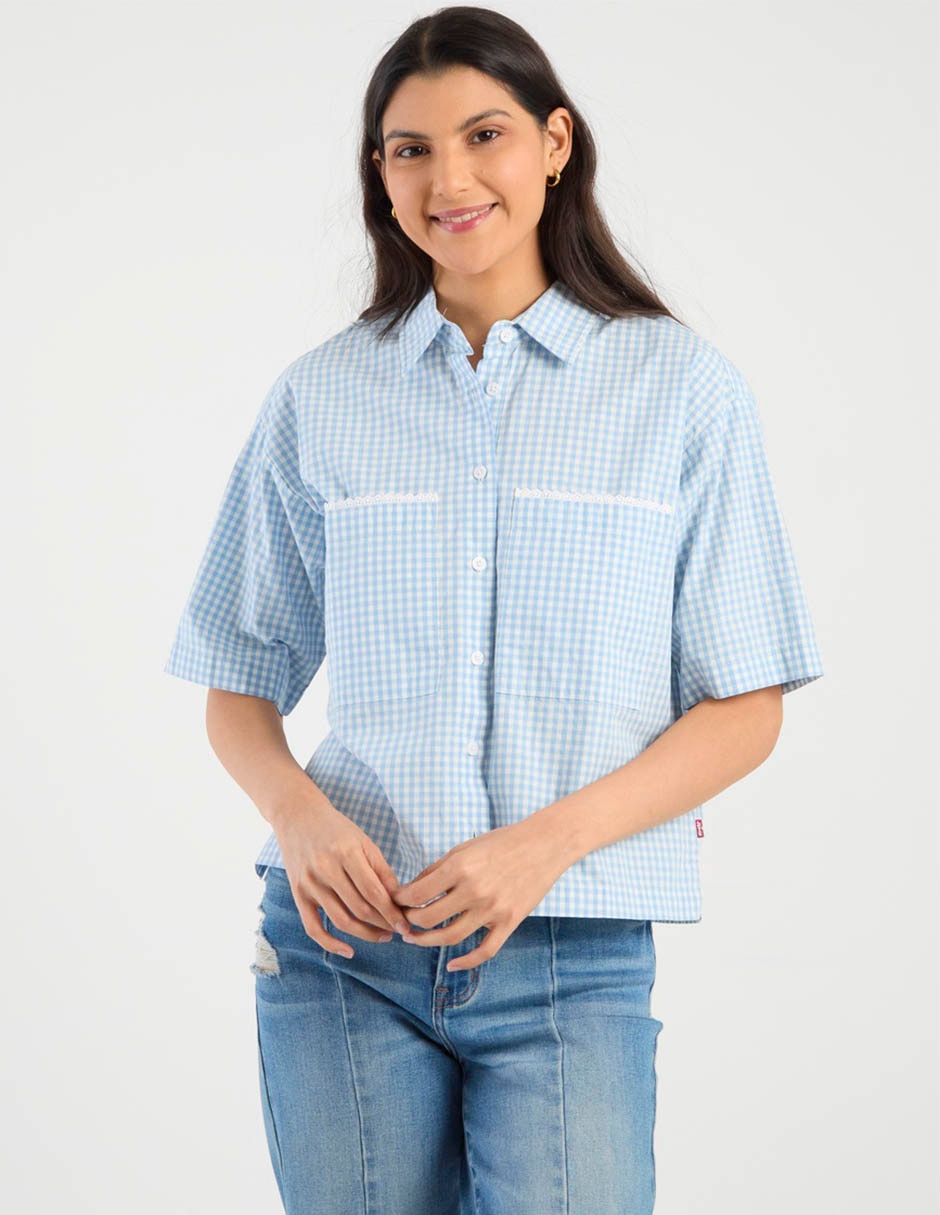 Blusa manga corta para mujer 8