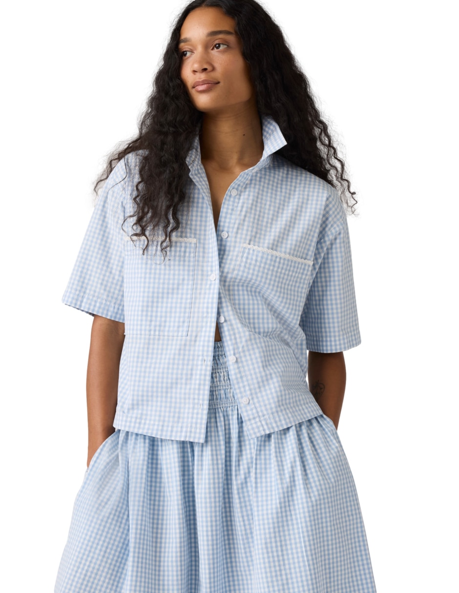 Blusa manga corta para mujer 9
