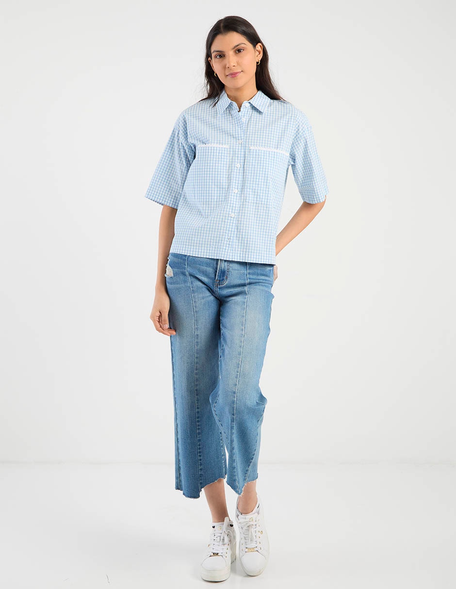 Blusa manga corta para mujer 10