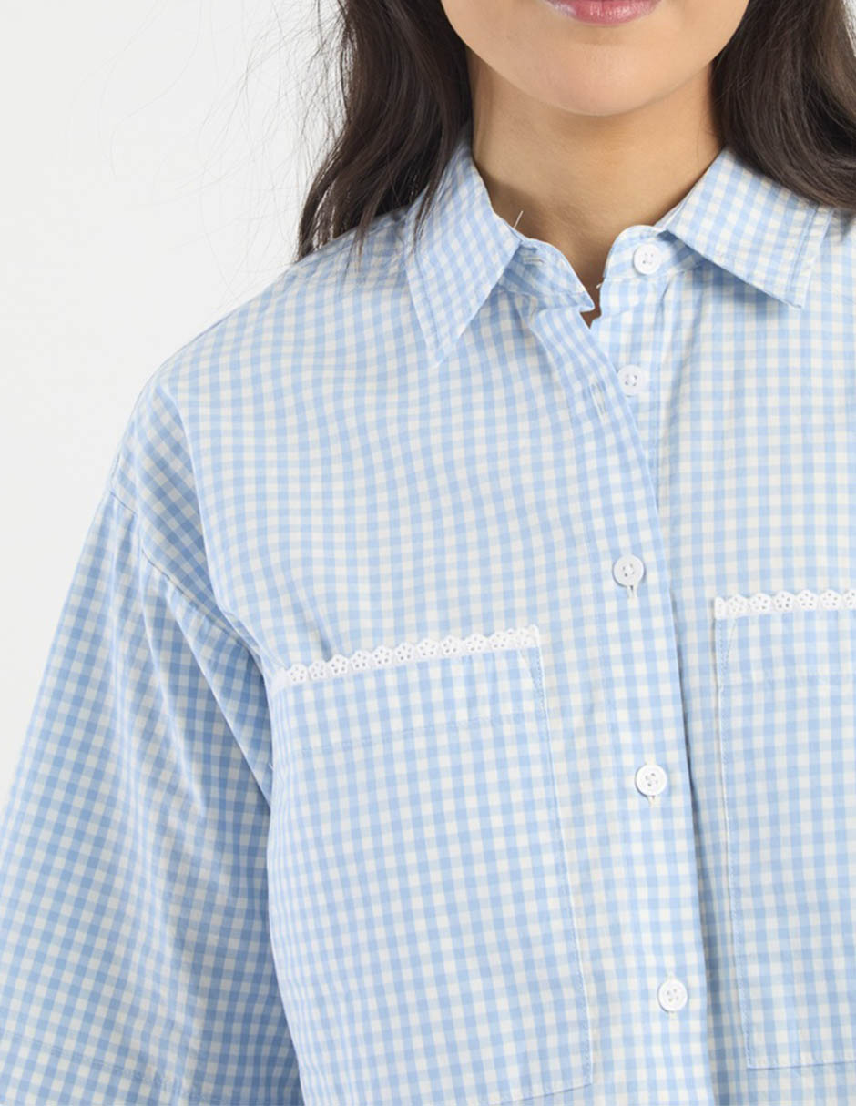 Blusa manga corta para mujer 12