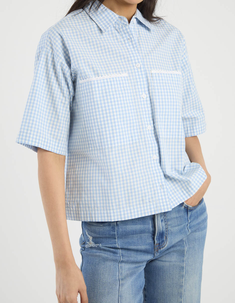 Blusa manga corta para mujer 13