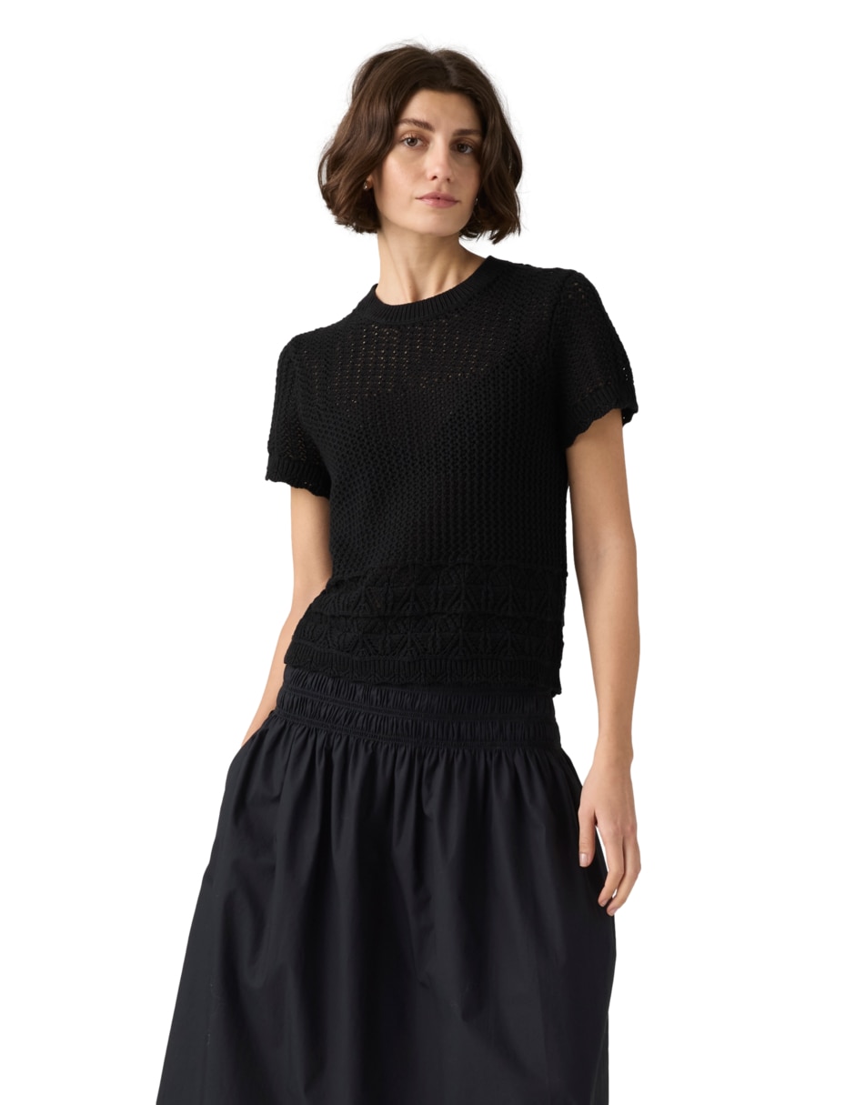 Suéter cuello redondo para mujer