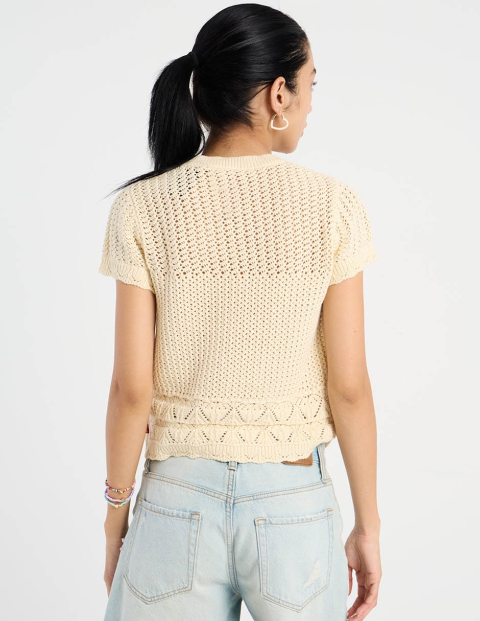 Suéter levi's cuello redondo para mujer