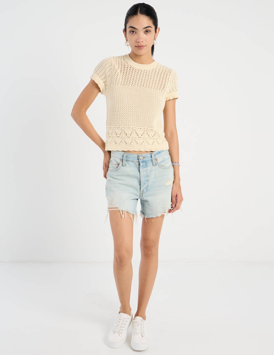 Suéter levi's cuello redondo para mujer