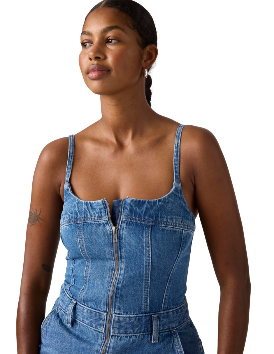 Vestido corto casual levi's para mujer