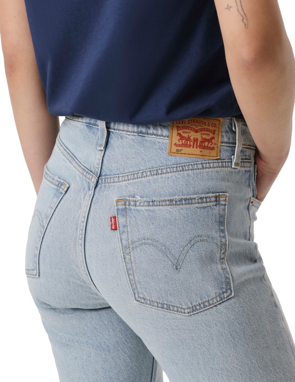 Jeans regular straight cintura levi's 501 jeans para mujer