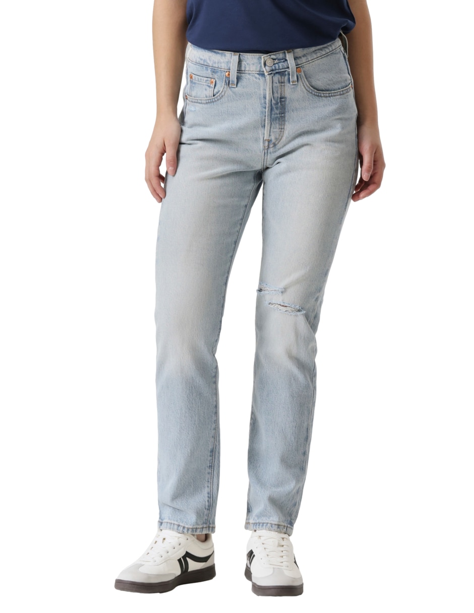 Jeans regular straight cintura 501 jeans para mujer
