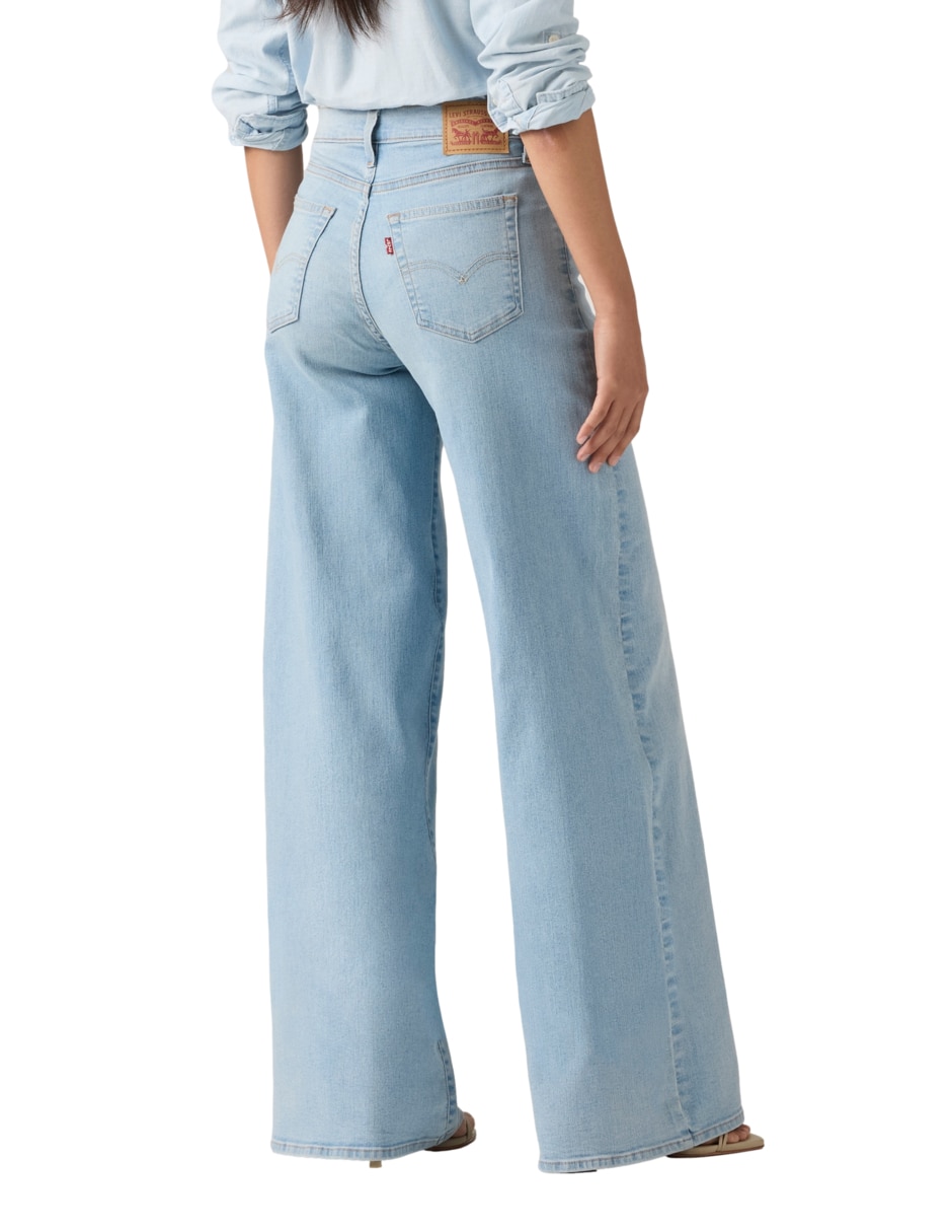 Jeans wide leg cintura levi's 728 para mujer