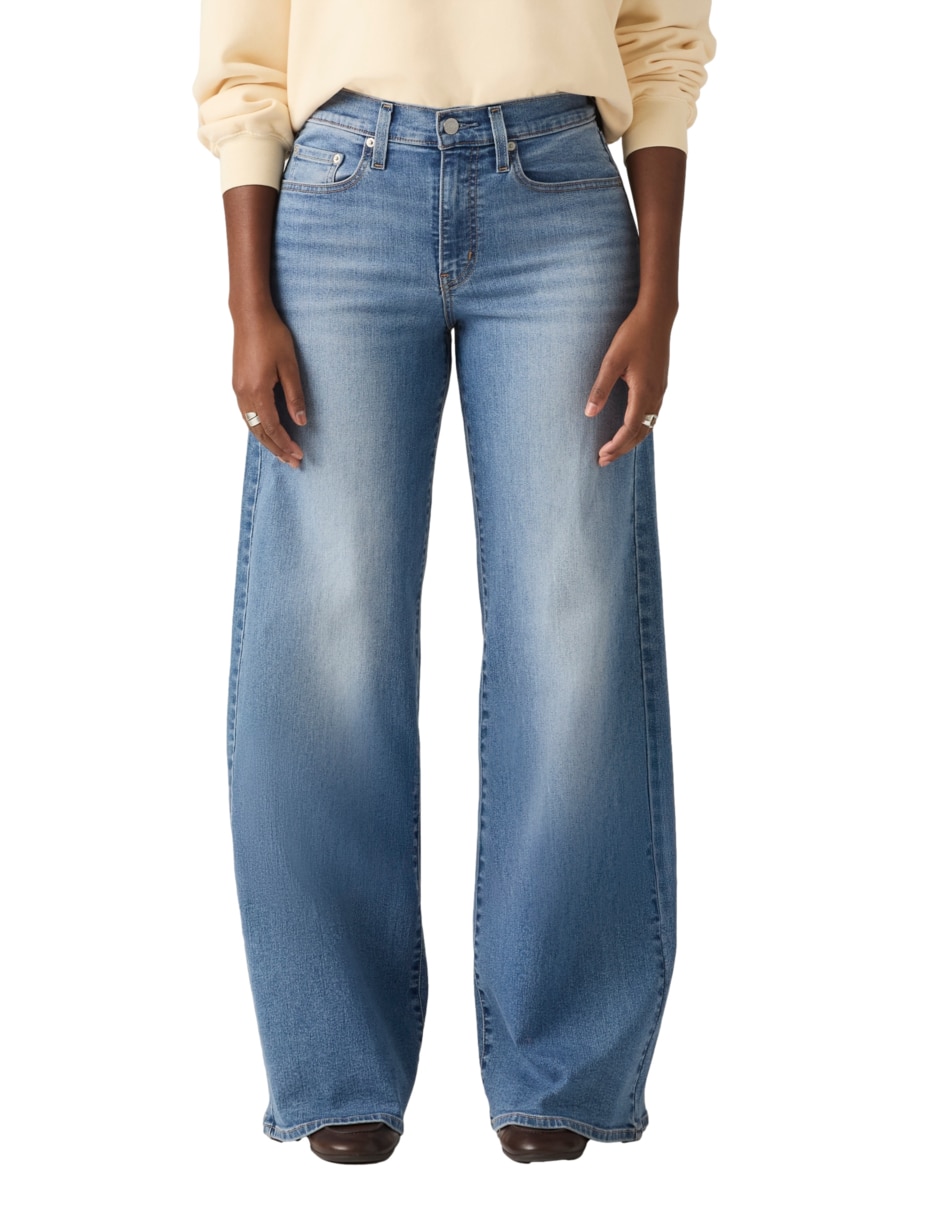 Jeans wide leg cintura levi's 728 para mujer