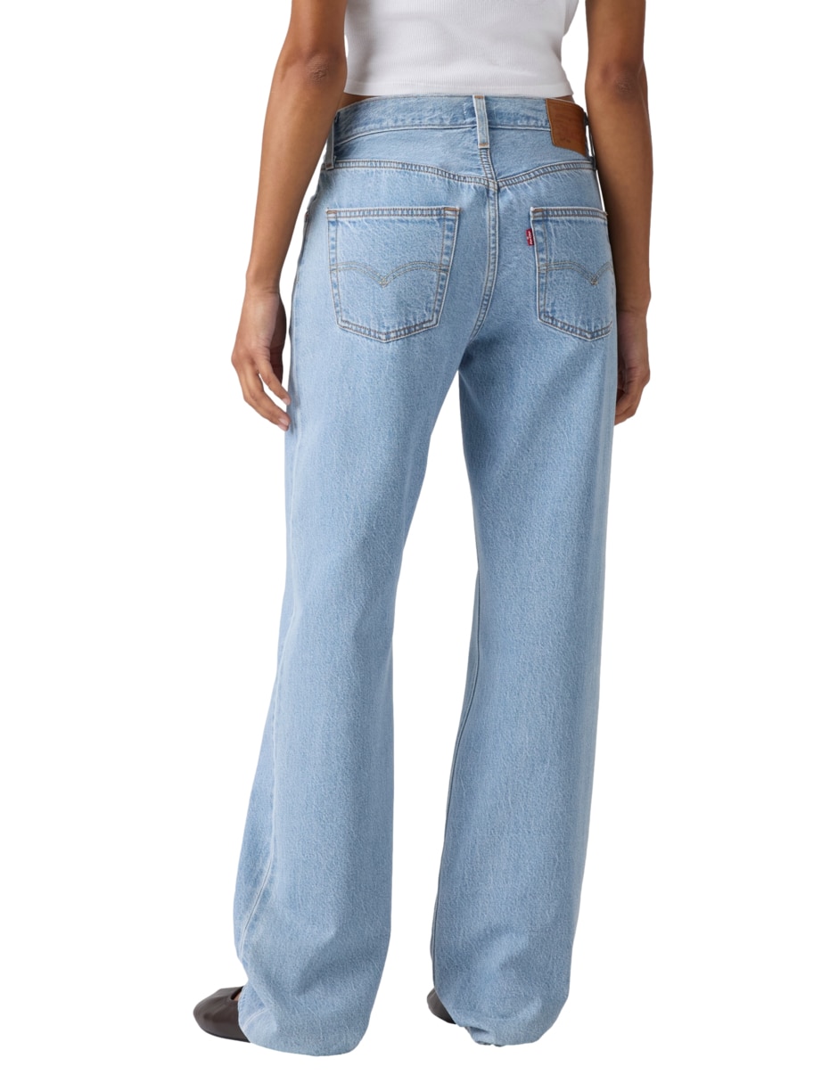 "jeans/jegging/jeans jogger" straight media cintura levi's 501 no aplica "para mujer"