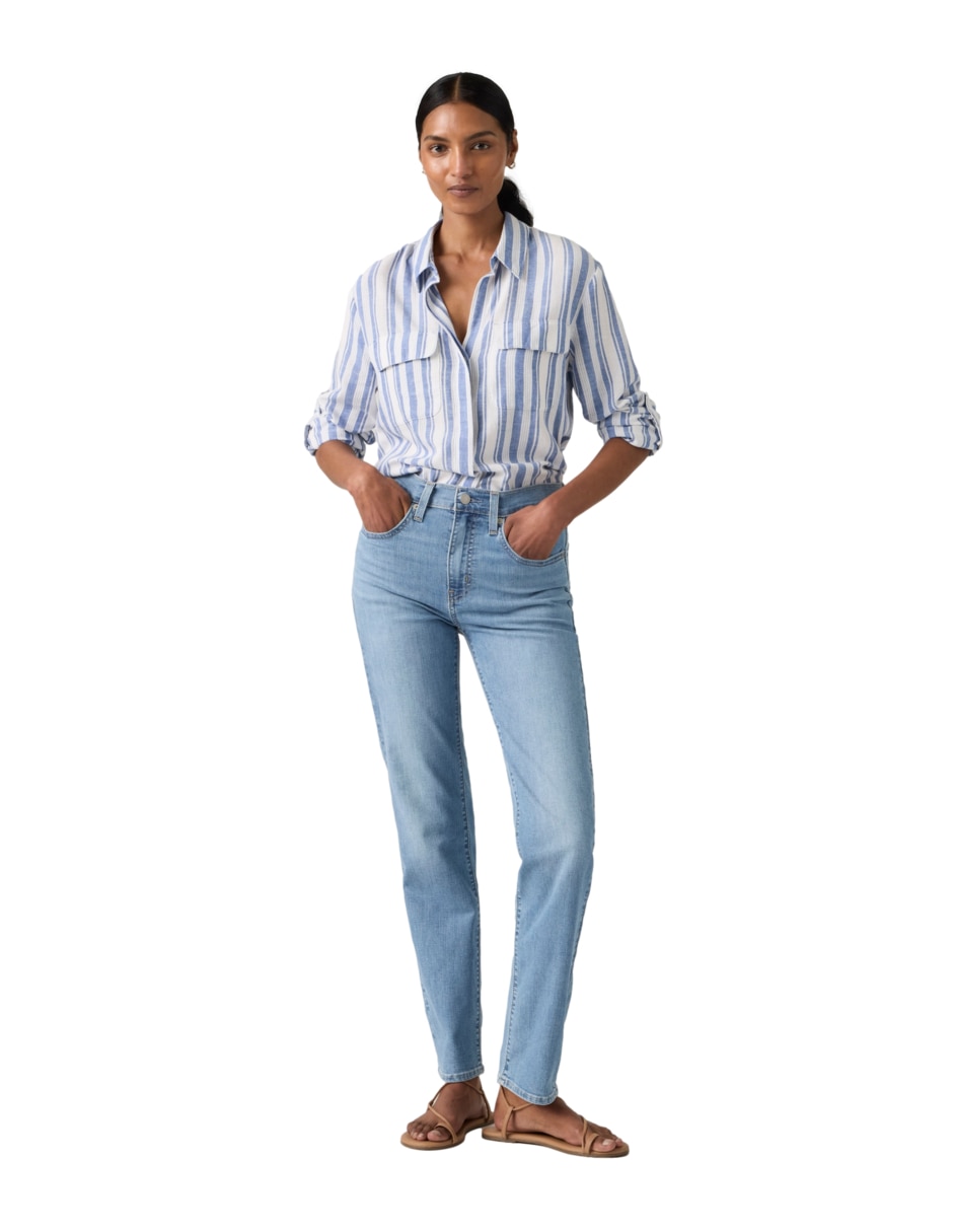 Jeans straight 724 para mujer