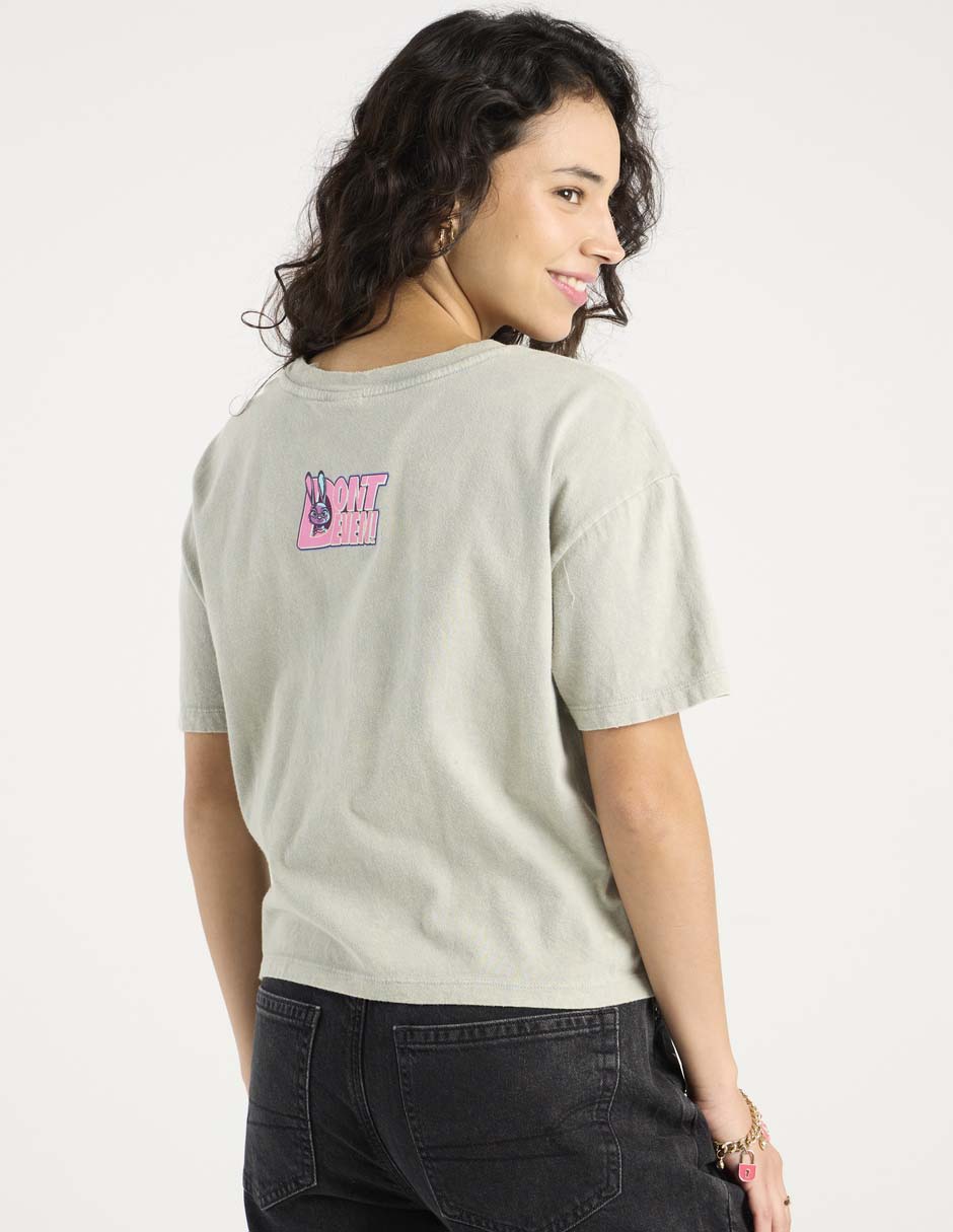 Playera Judy Hopps manga corta cuello redondo para mujer