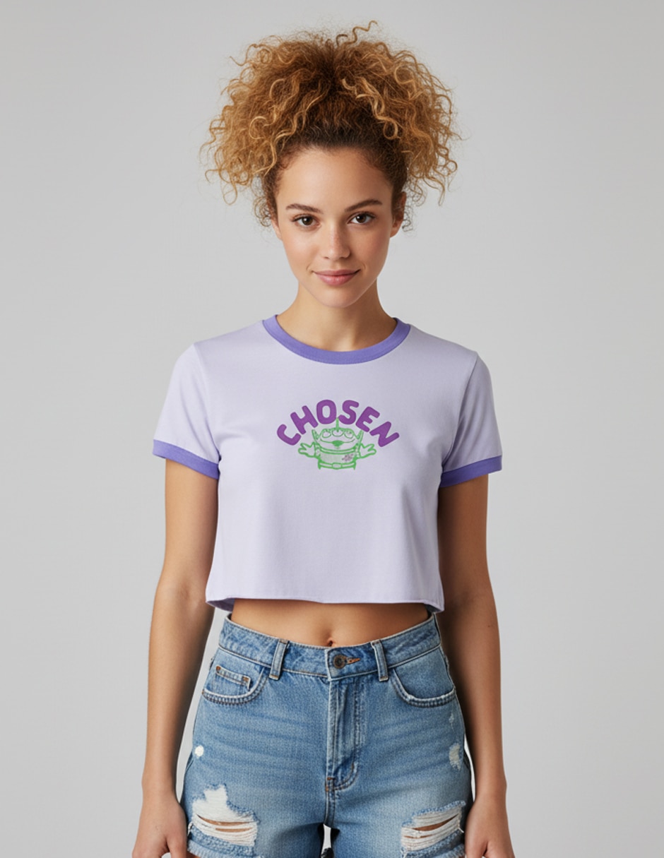 Playera manga corta cuello redondo mujer 3