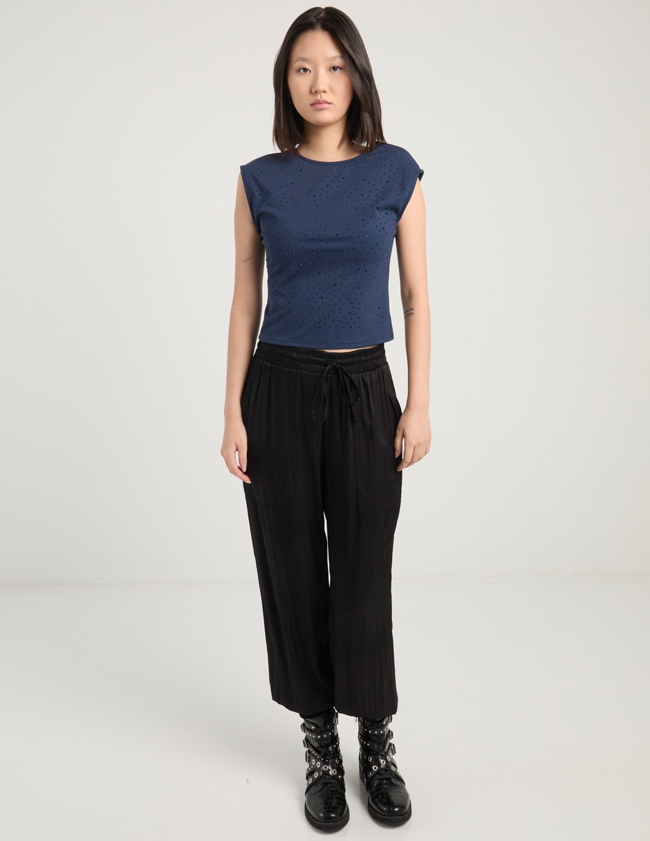 Blusa manga corta para mujer 7