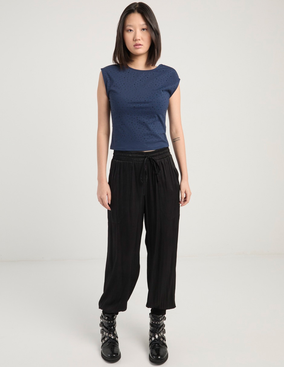 Blusa manga corta para mujer 8