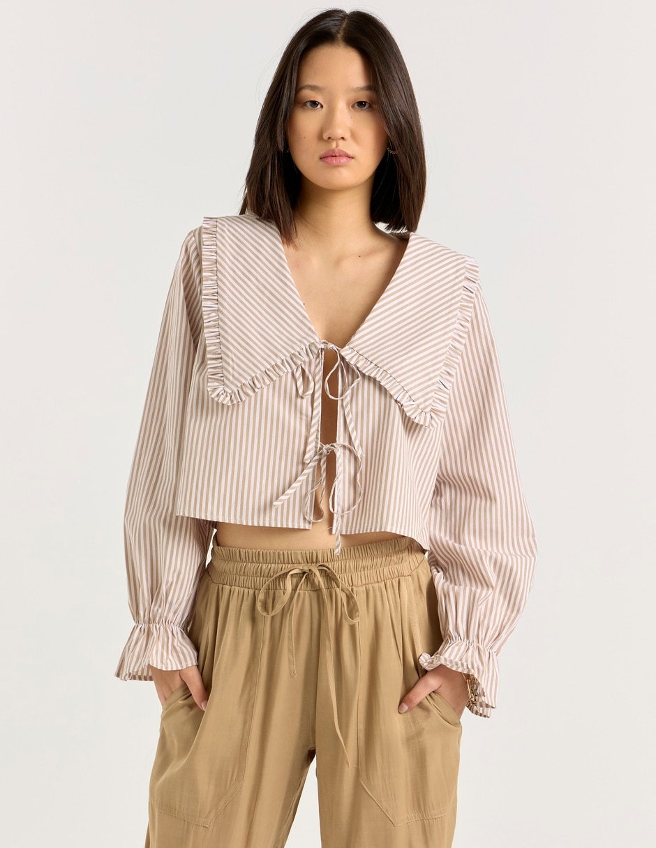 Blusa manga larga para mujer 7