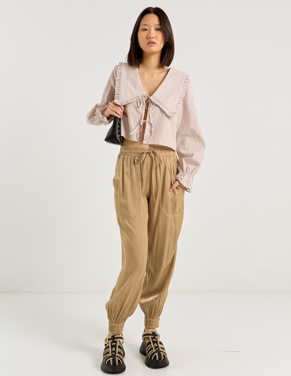 Blusa manga larga para mujer 8