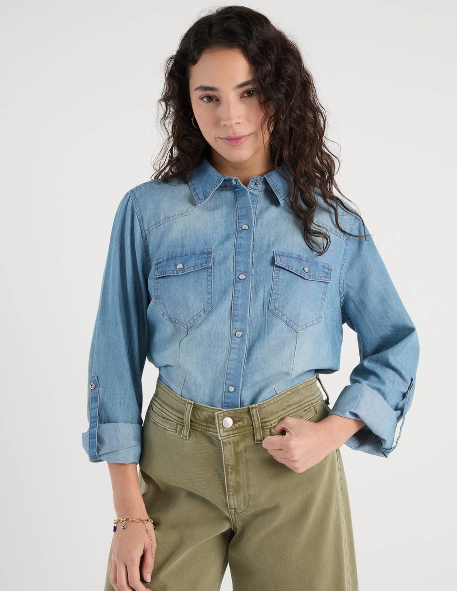 Blusa manga larga para mujer 1
