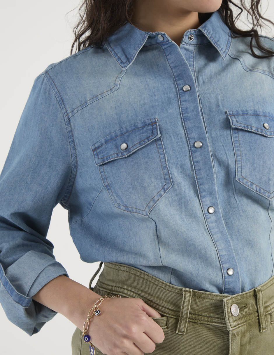 Blusa manga larga para mujer 9