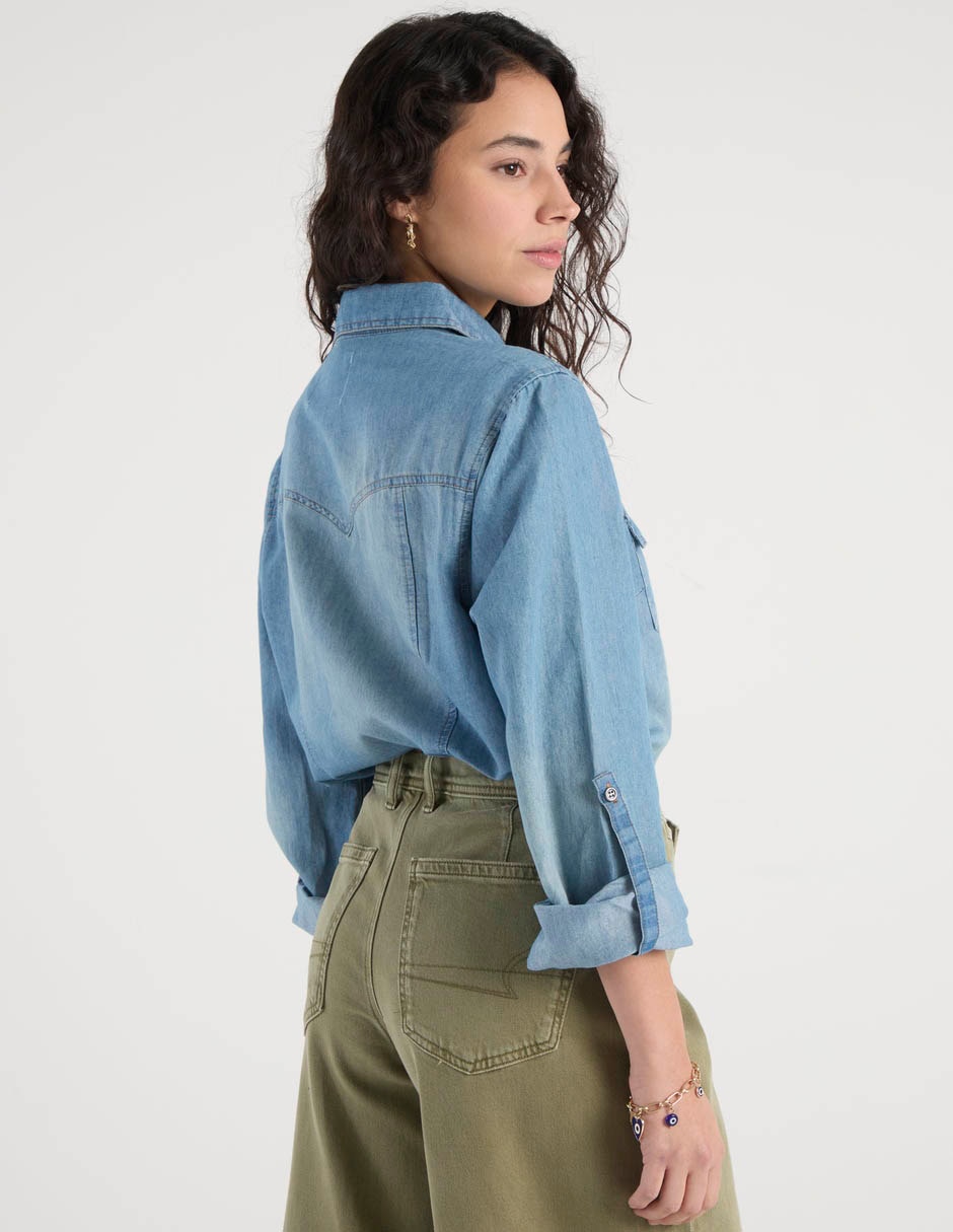 Blusa manga larga para mujer 10