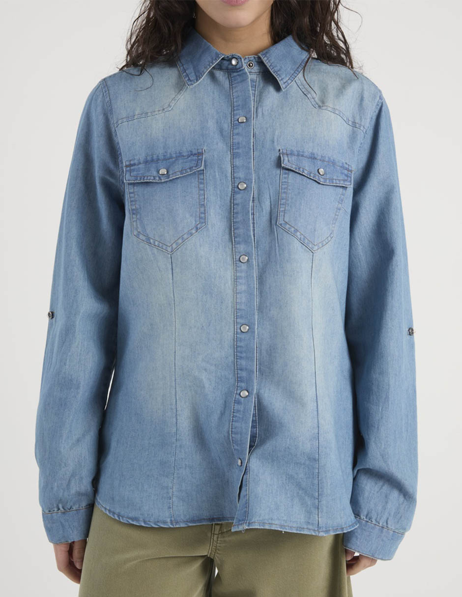 Blusa manga larga para mujer 11