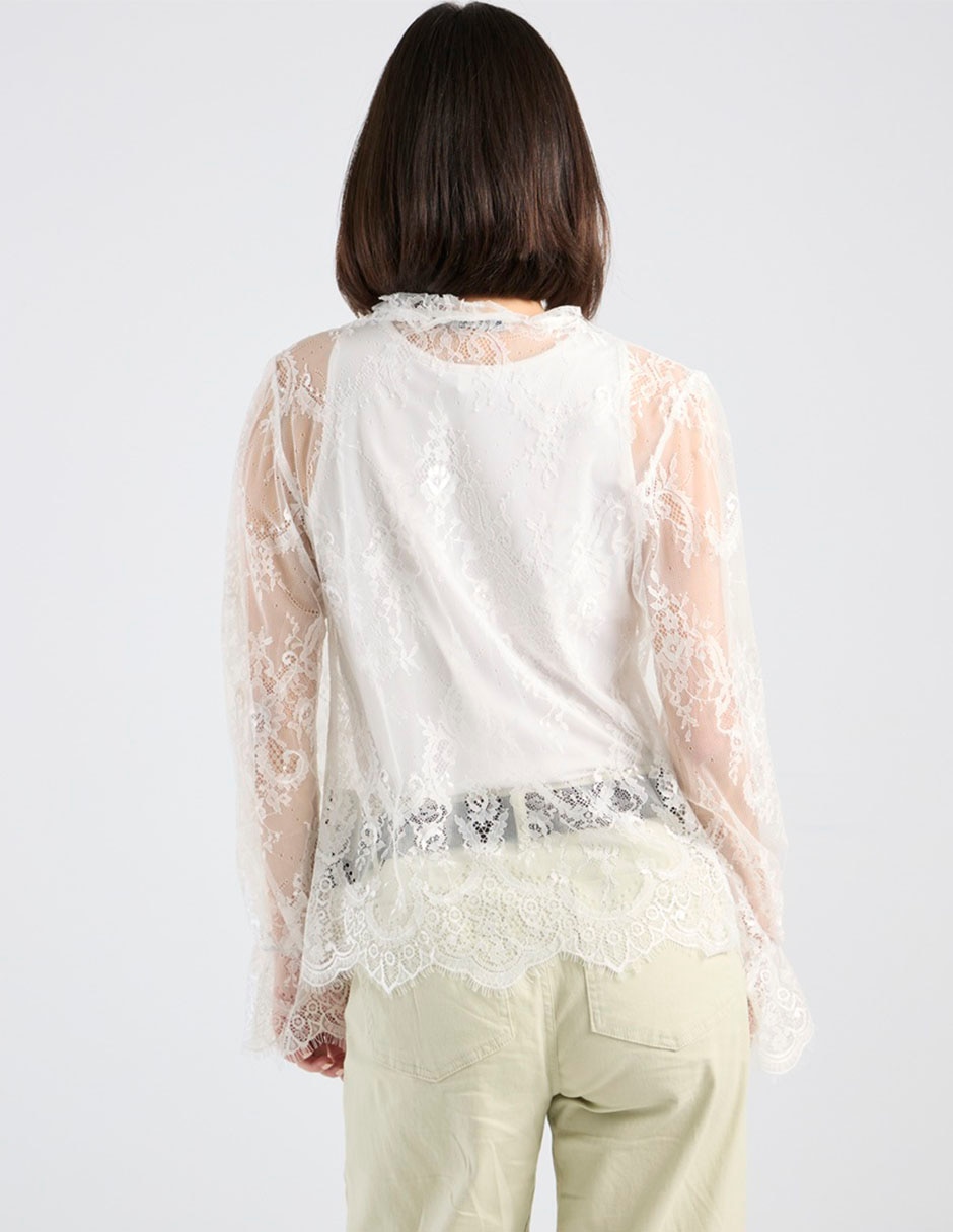 Blusa manga larga para mujer 11