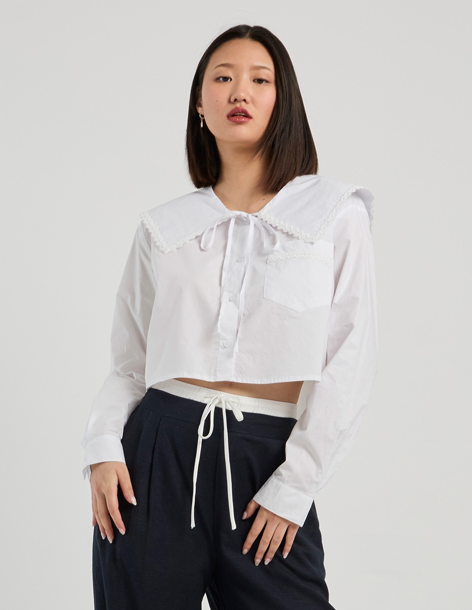 Blusa manga larga para mujer 7