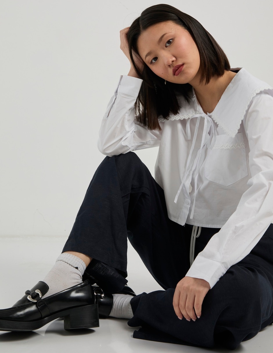 Blusa manga larga para mujer 8