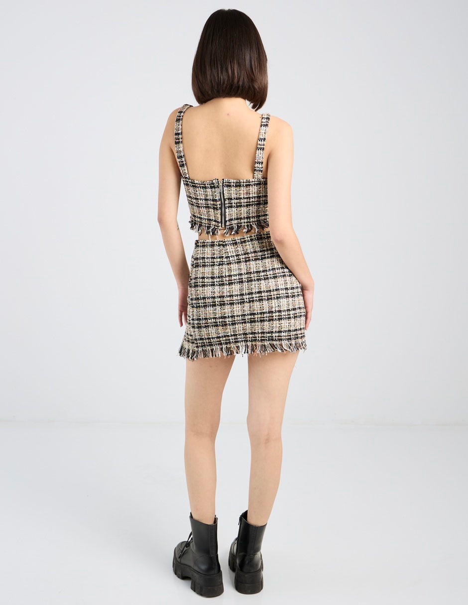 Falda mini cintura alta 11
