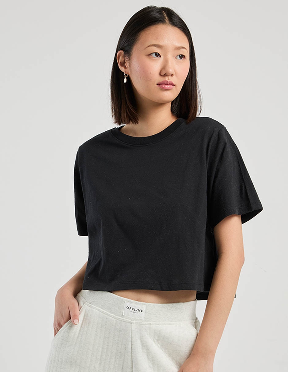 Playera manga corta That's It cuello redondo para mujer