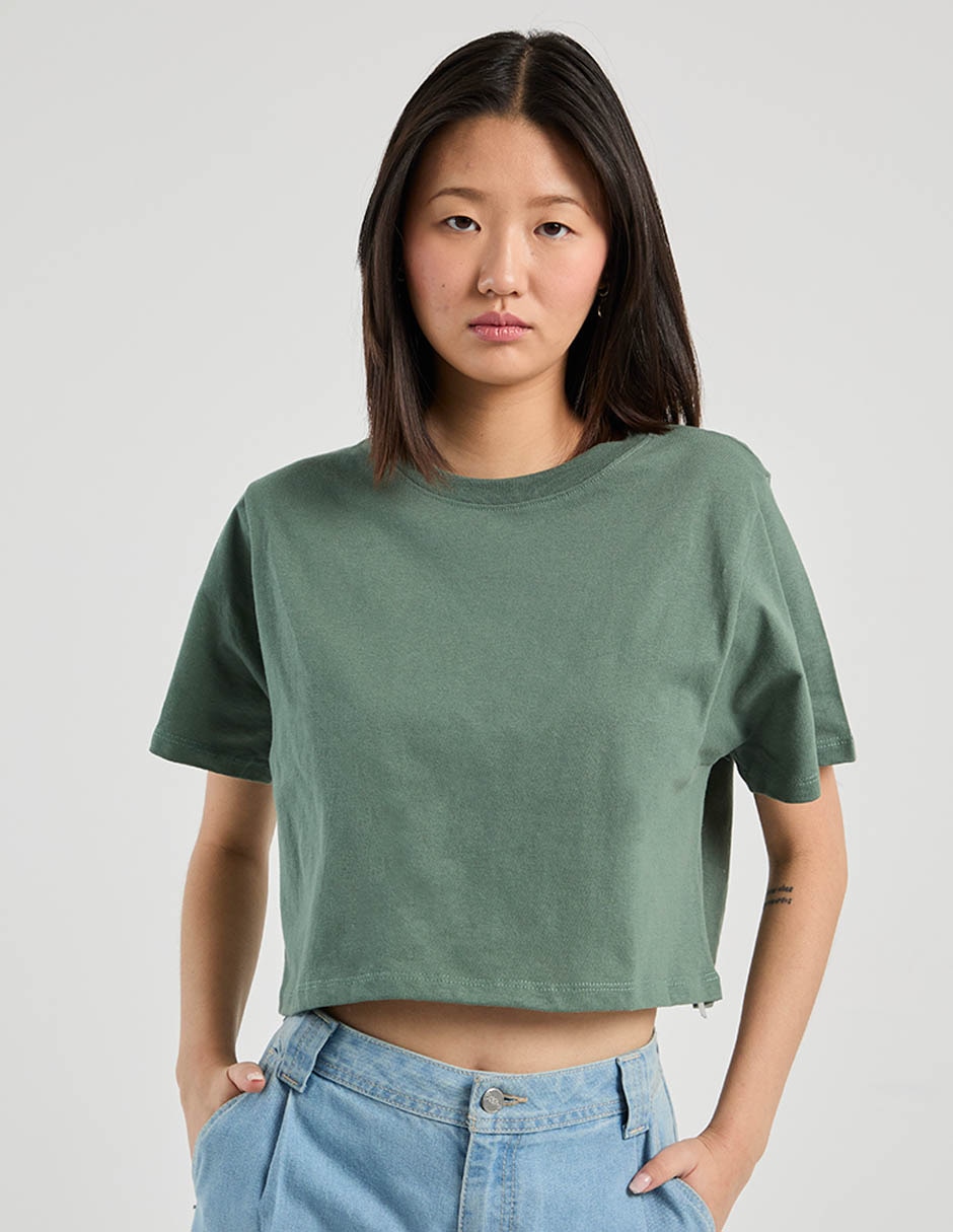 Playera manga corta cuello redondo mujer 5