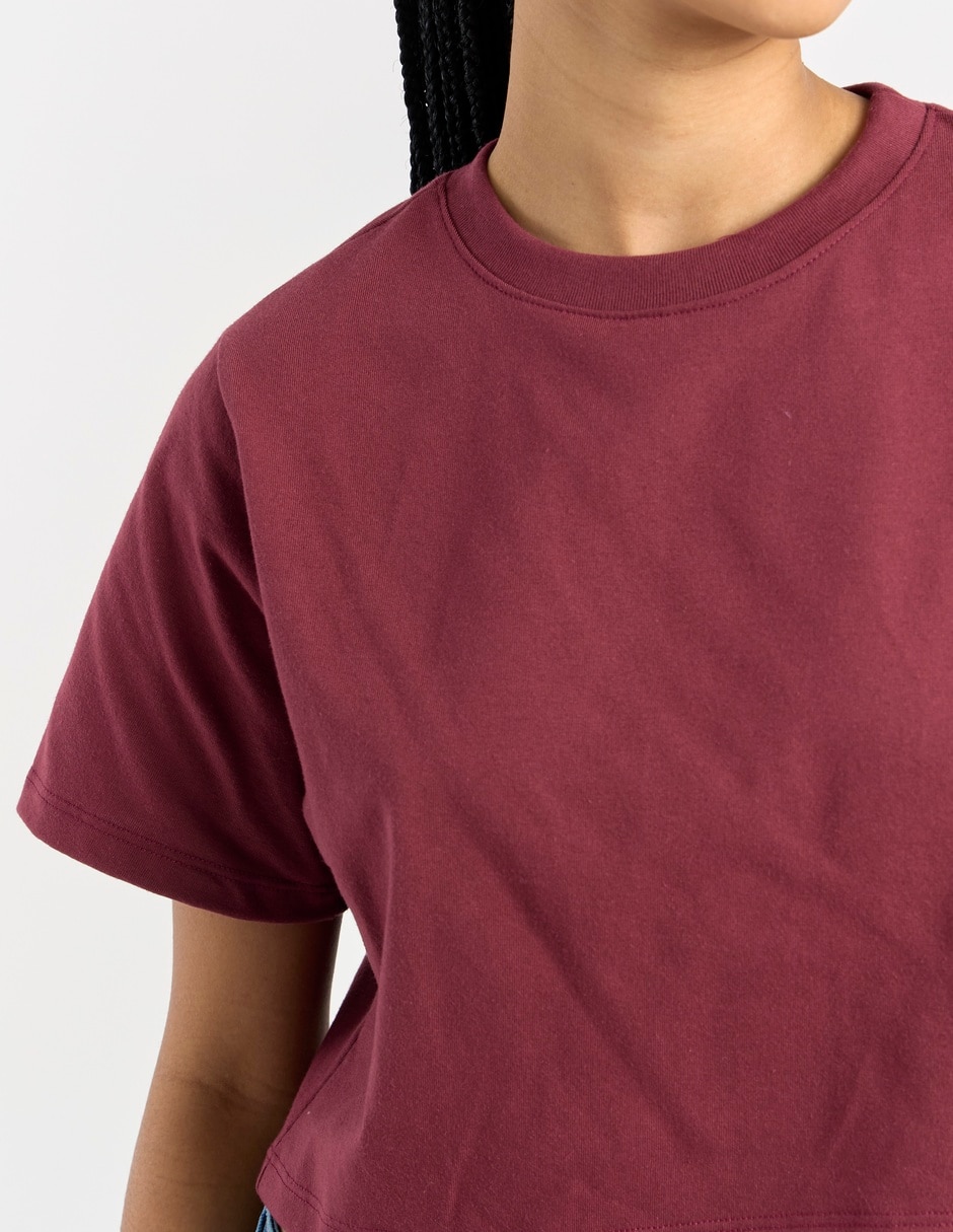 Playera manga corta cuello redondo mujer 4