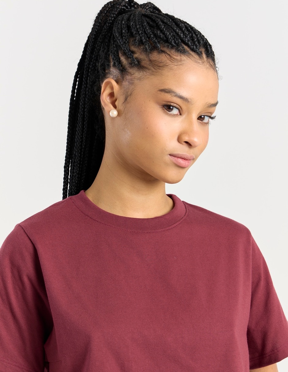 Playera manga corta cuello redondo mujer 5