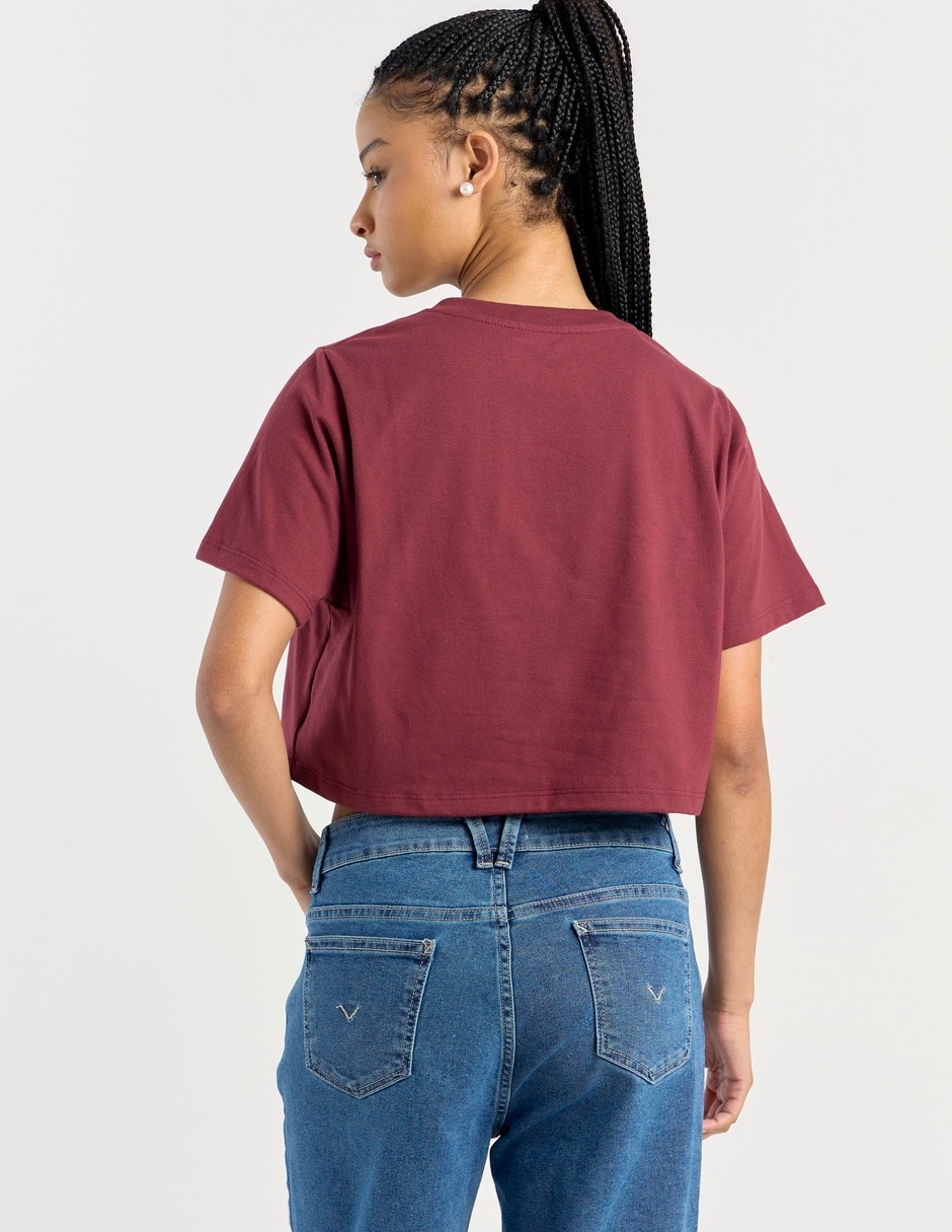 Playera manga corta cuello redondo mujer 6