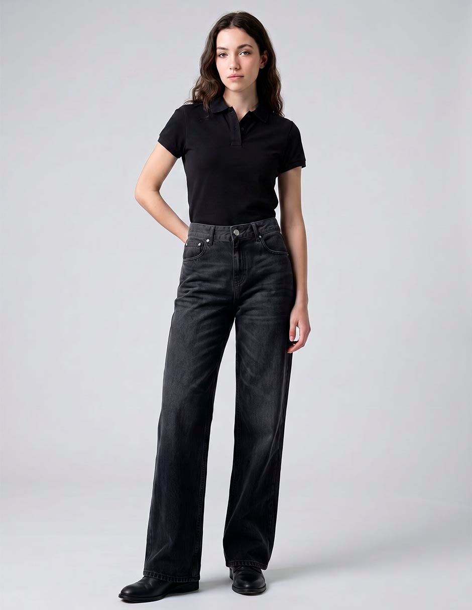Jeans/Jegging/Jeans Jogger Regular Relajado Jean Japan Metal Corte Cintura Para Mujer 3