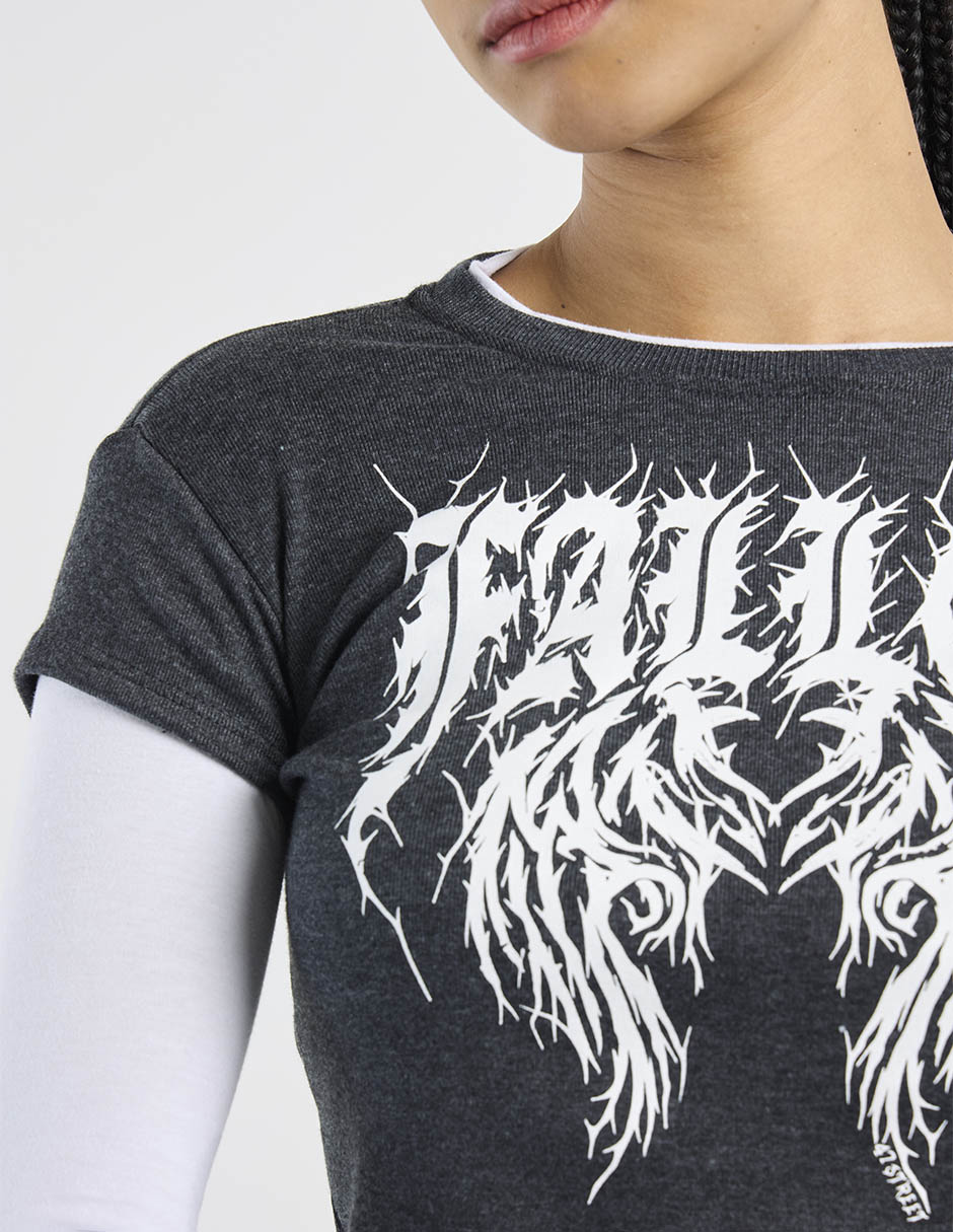Playera manga larga cuello redondo para mujer 8