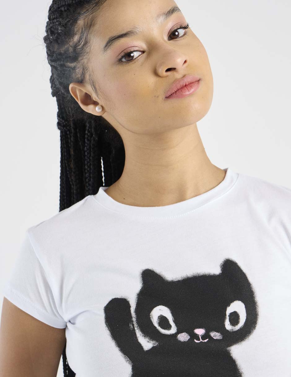 Playera manga corta cuello redondo para mujer 9