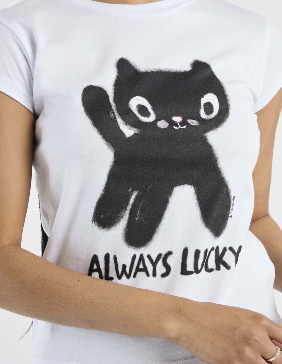Playera manga corta cuello redondo para mujer 10