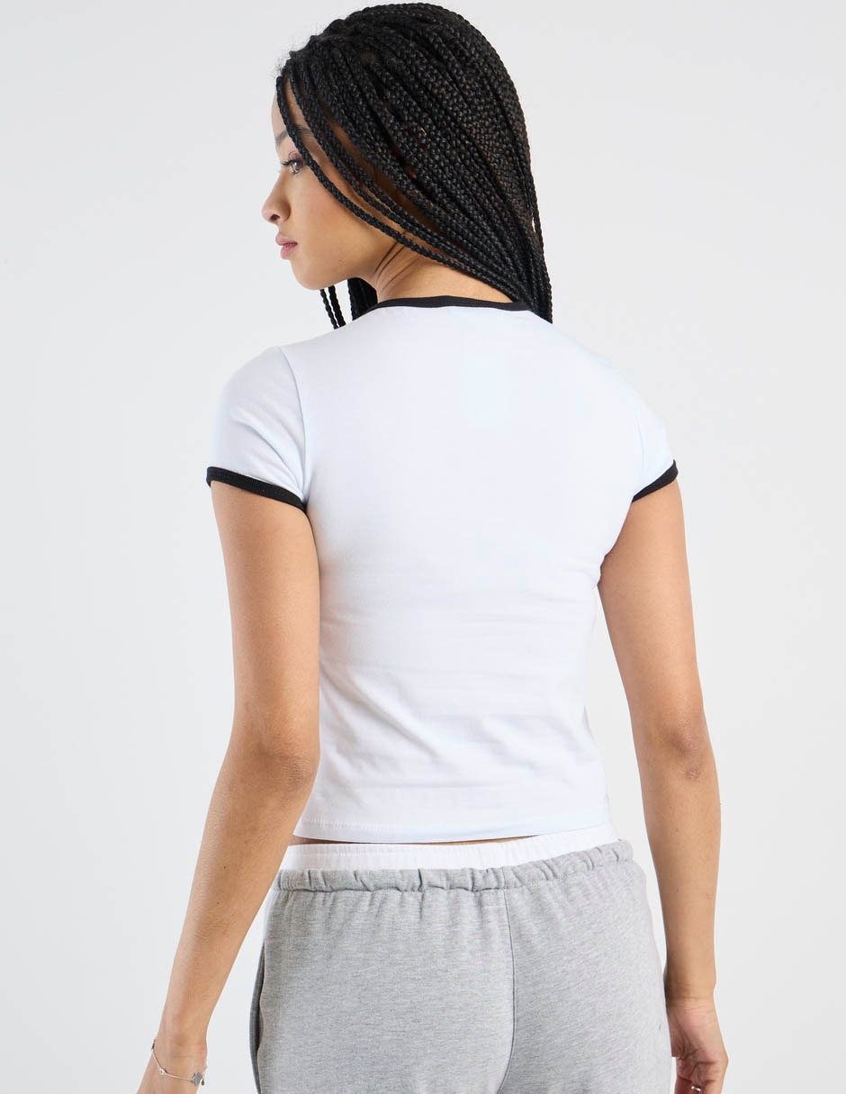 Playera manga corta 47St cuello redondo para mujer