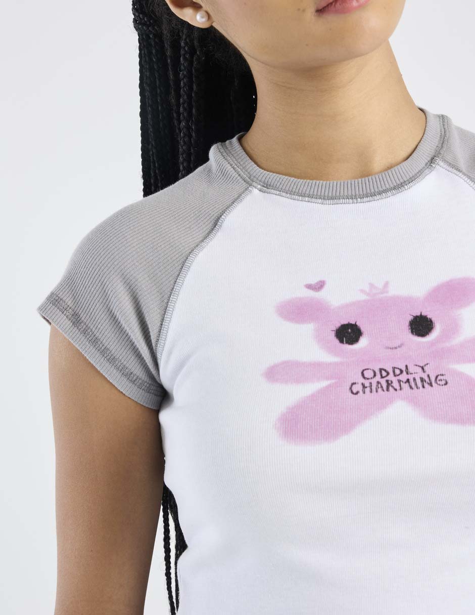 Playera manga corta cuello redondo para mujer 4