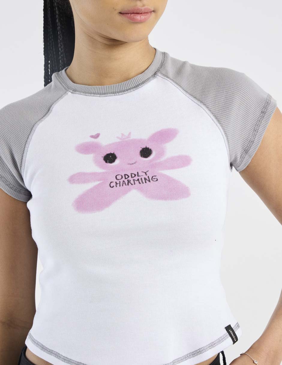 Playera manga corta cuello redondo para mujer 5