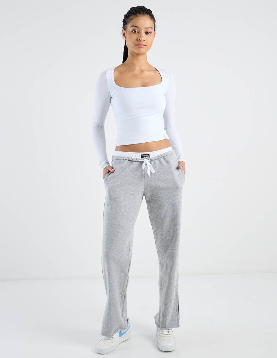 Pants regular con jareta para mujer 3