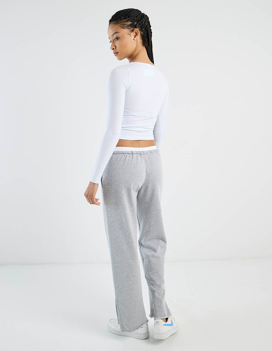 Pants regular con jareta para mujer 6