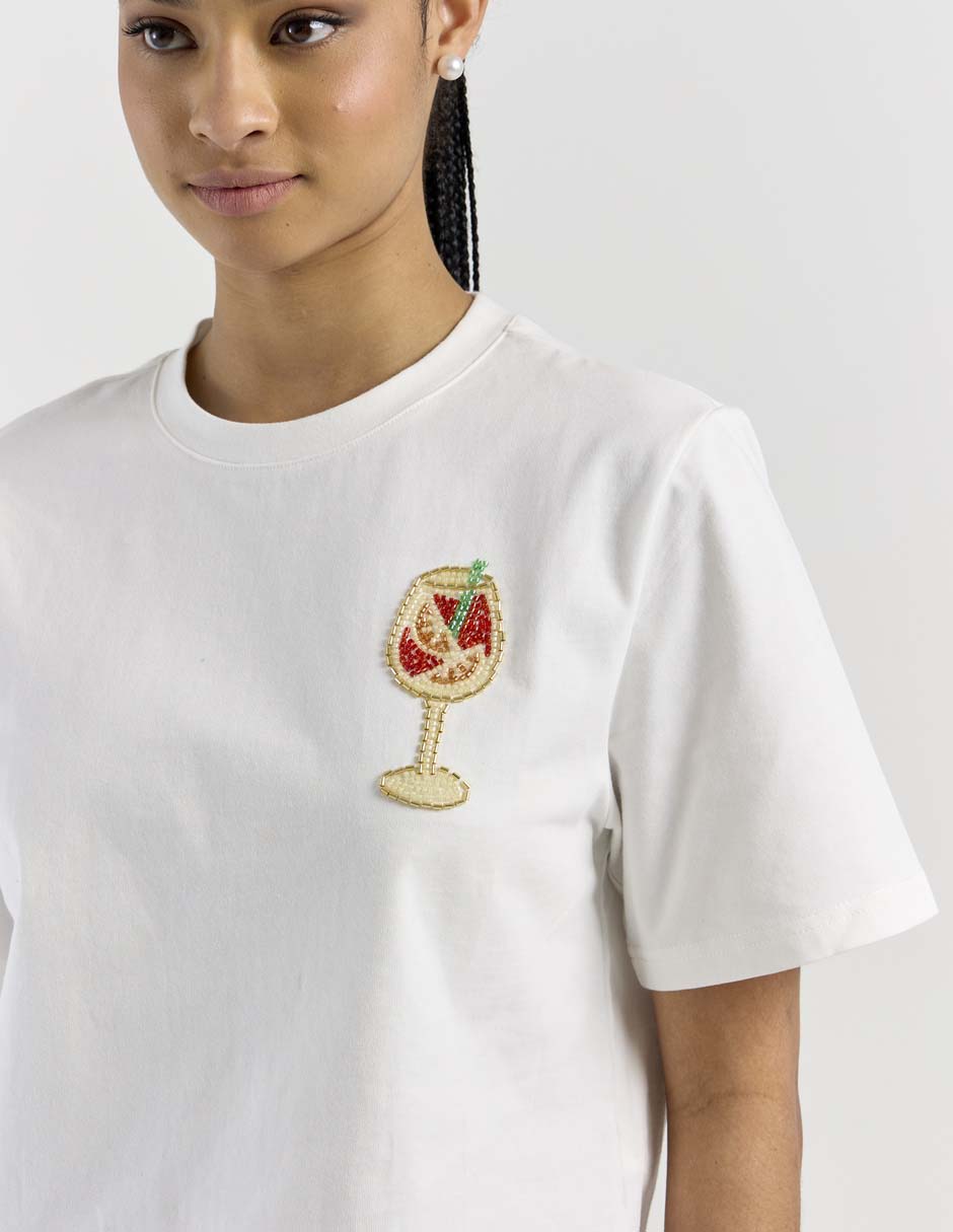 Playera manga corta That's It cuello redondo para mujer