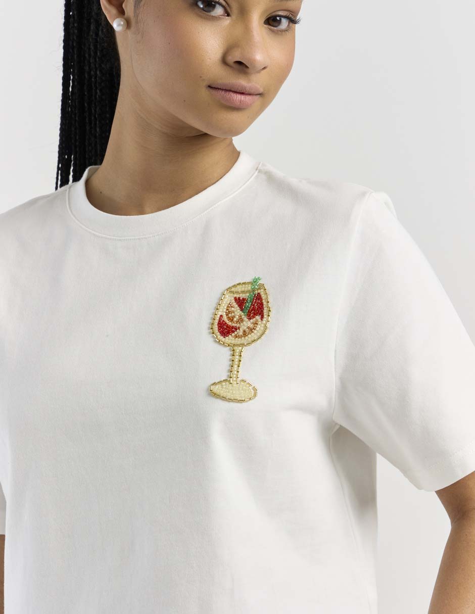 Playera manga corta That's It cuello redondo para mujer