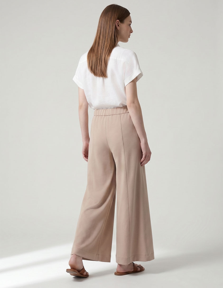 Pants amplio con elástico para mujer 2